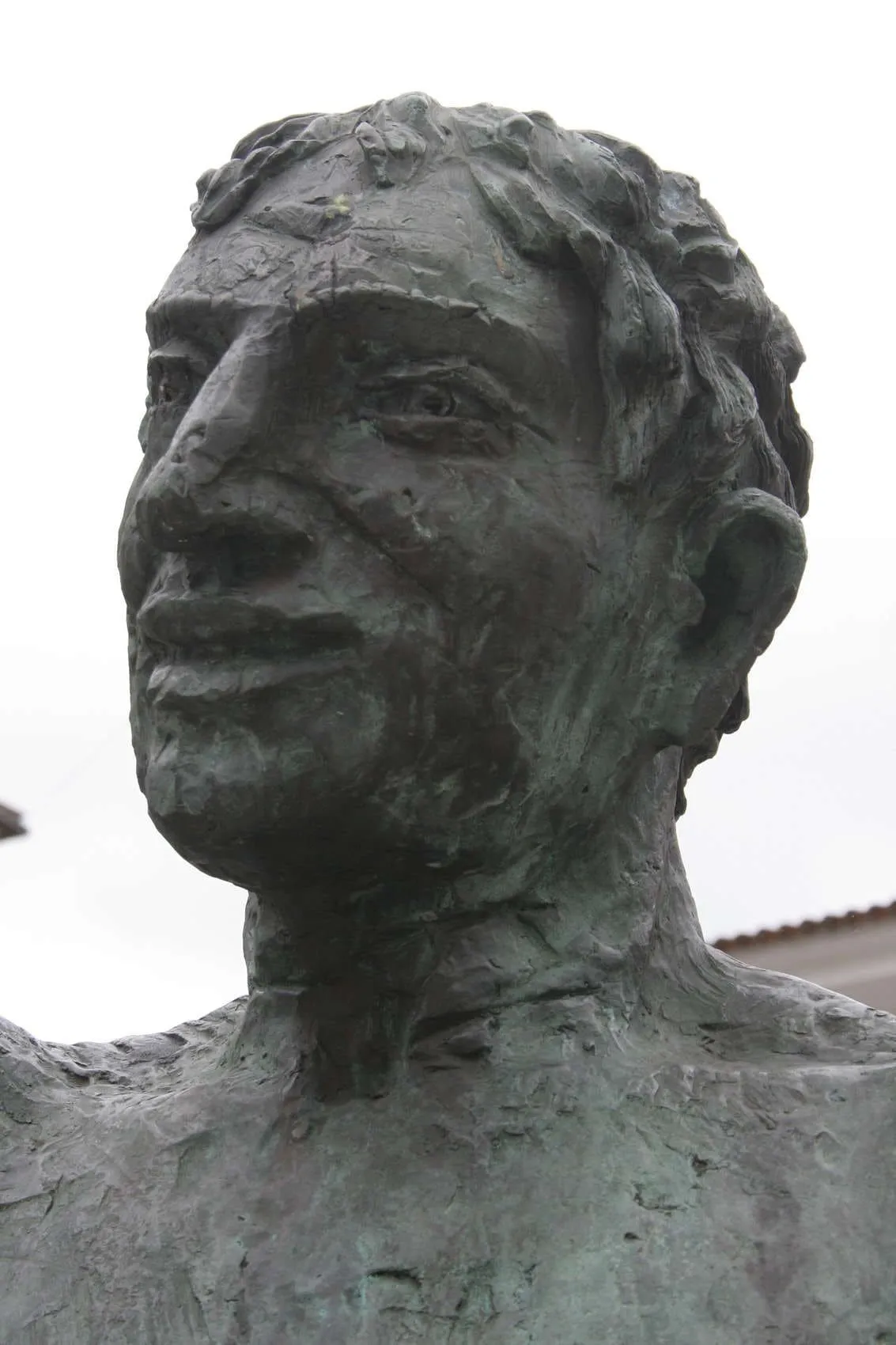 Detalle del rostro de Baco, obra de Francisco Leiro