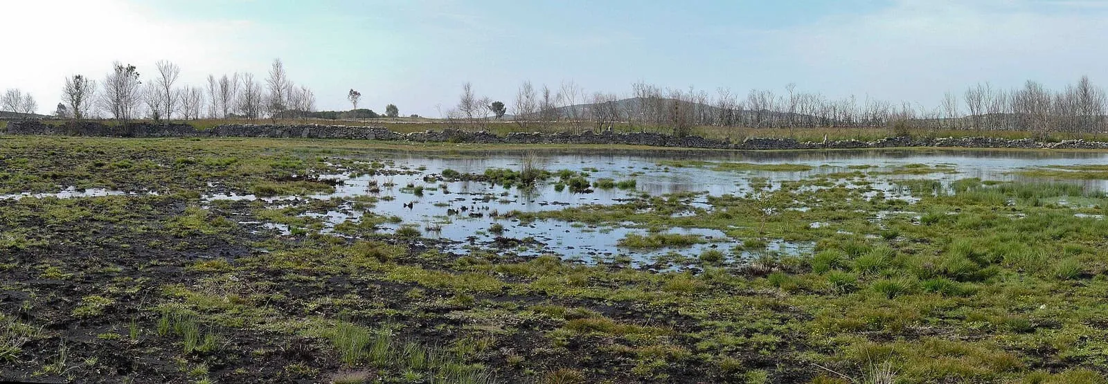 La Lagoa Sacra de Olives, una laguna de montaña con aguas poco profundas y praderas húmedas alrededor